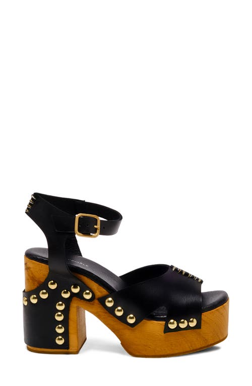 Free People Cecily Ankle Strap Platform Sandal In Black