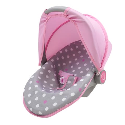 Cotton Candy Pink 3In1 Doll Car Seat