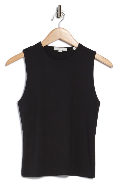 Vince Sleeveless Shell Top In Black