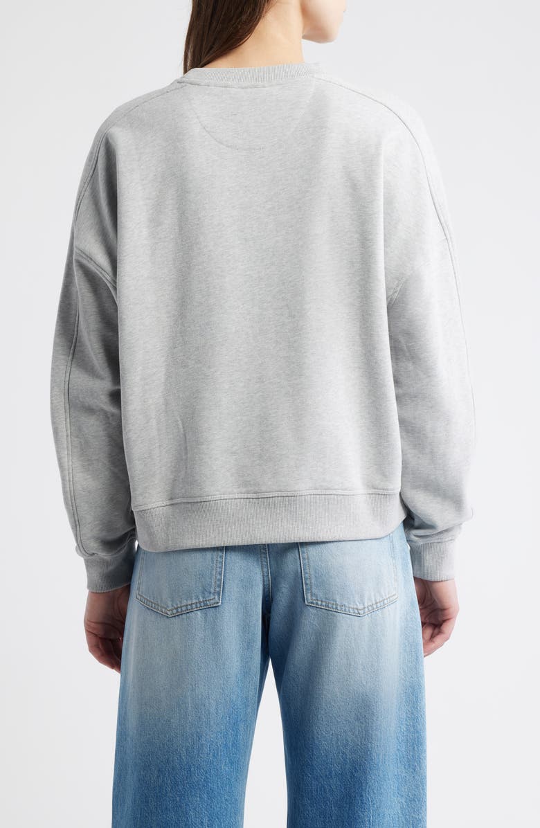 BOSS Orange Cotton Sweatshirt, Alternate, color, Light/ Pastel Grey