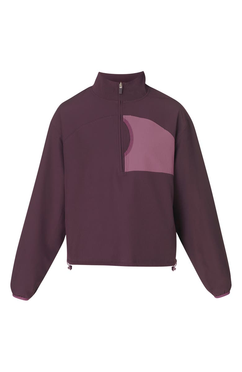 Sweaty Betty Half-Zip Pullover, Alternate, color, Neptune Purple Argyle Purple