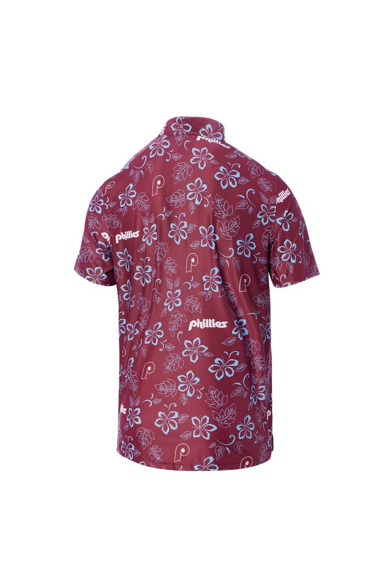 Men's Reyn Spooner Maroon Philadelphia Phillies Cooperstown Collection Performance Polo, Alternate, color, Maroon