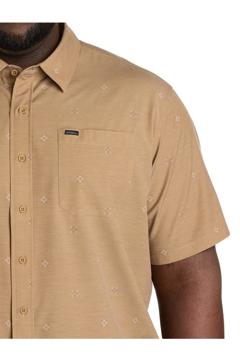 Big & Tall TRVLR Series Traverse Performance Sport Shirt V2, Alternate, color, DARK KHAKI