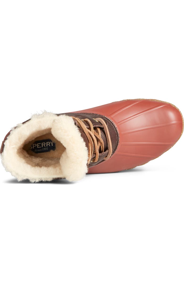 Sperry Saltwater Luxe Genuine Shearling Lined Duck Boot, Alternate, color,