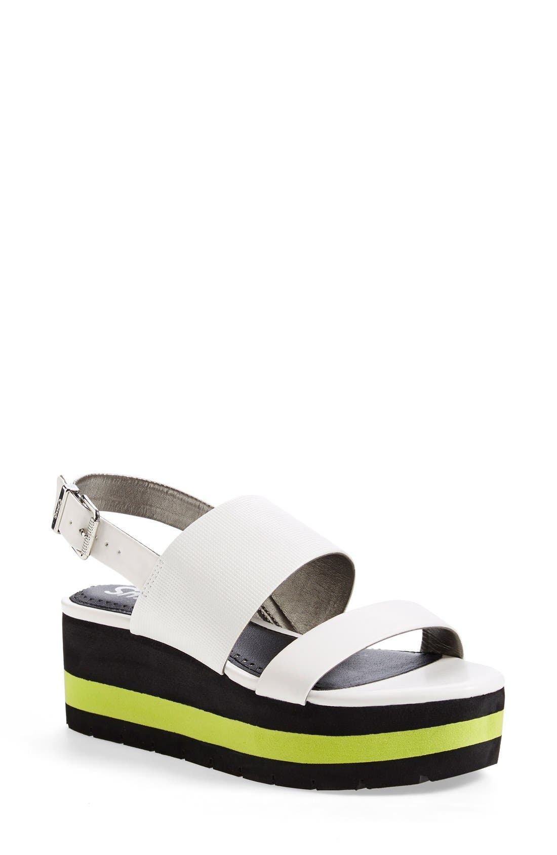 Circus by Sam Edelman 'Chandler' Platform Sandal, Main, color, BRIGHT WHITE