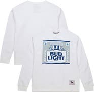 Mitchell & Ness Men's Mitchell & Ness x Bud Light White New York Giants The Crest Pullover Sweatshirt