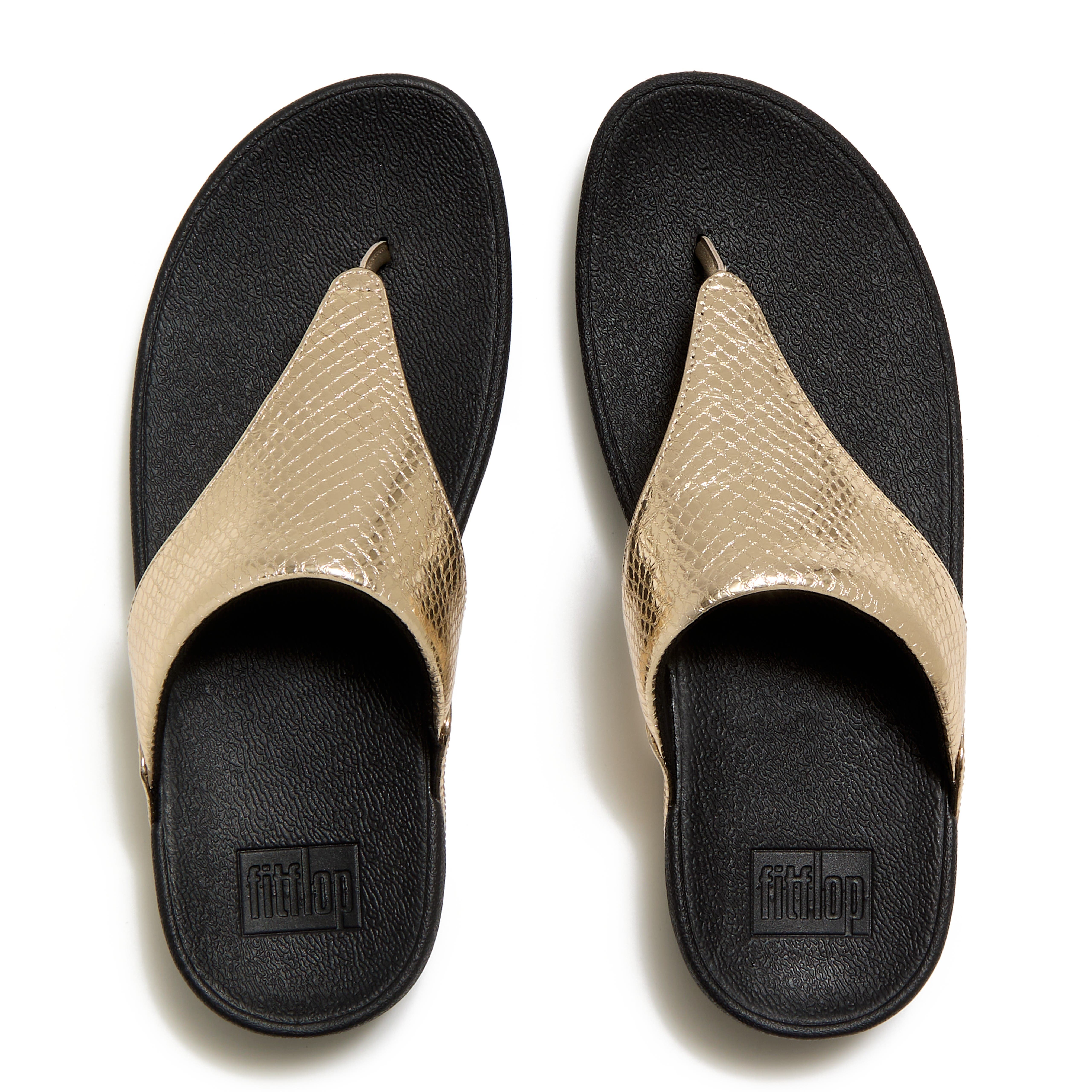 Lulu Metallic Snake Toe-Post Sandals, Alternate, color, Platino