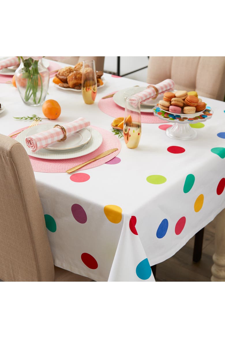 Confetti Print Tablecloth 60X84, Main, color, Confetti Print