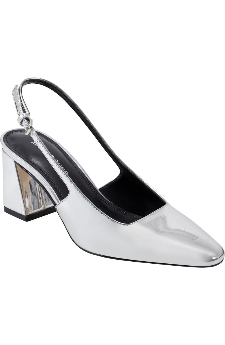 Marc Fisher Lethe Slingback Pump, Main, color, Silver