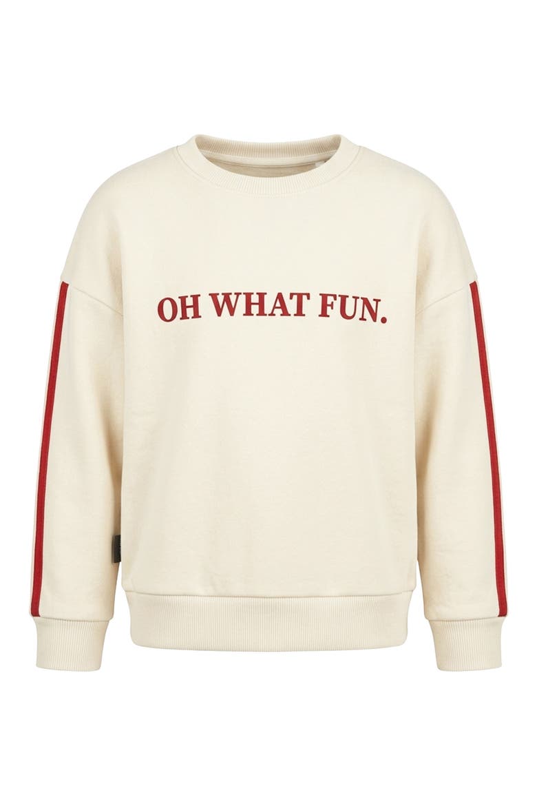 Kids' Oh What Fun Graphic Sweatshirt, Main, color, CREAM