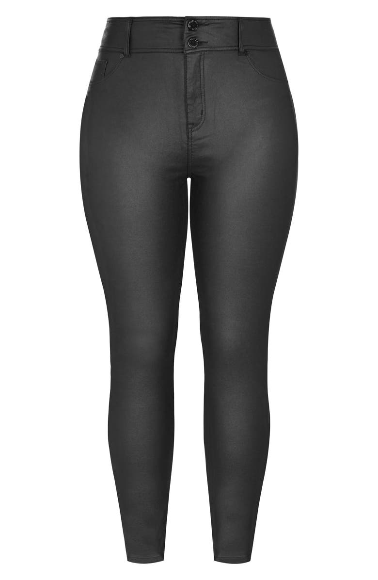 City Chic Skylar High Waist Skinny Jeans, Alternate, color,