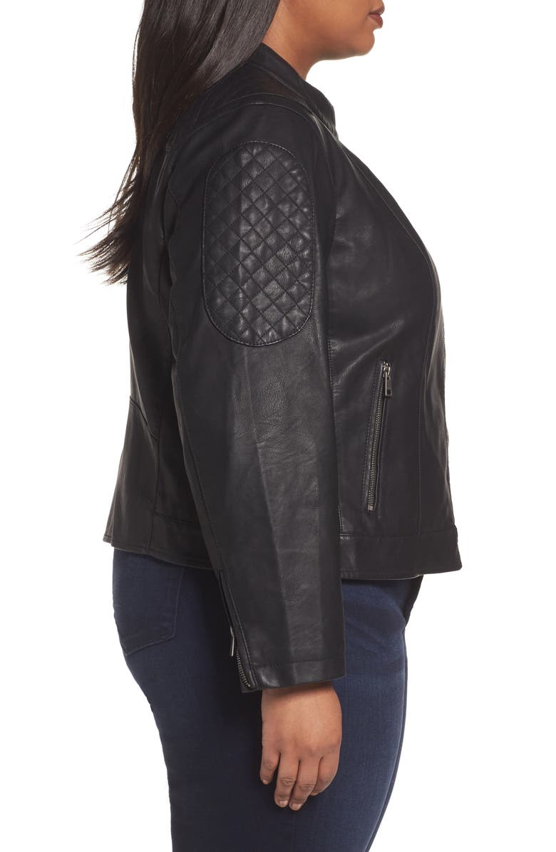 Levi's<sup>®</sup> LEVIS<sup>®</sup> Faux Leather Moto Jacket, Alternate, color, 