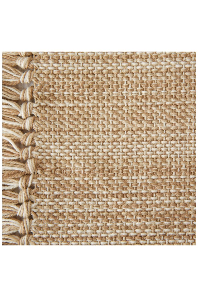Variegated Fringe Set of 4 Placemats, Alternate, color, TAN