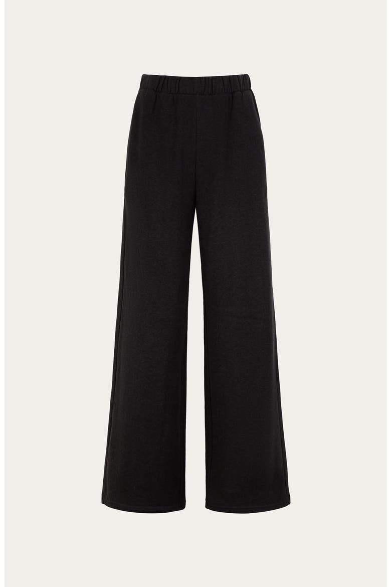 Hemp Essentials Fleece Sweatpants, Alternate, color, black