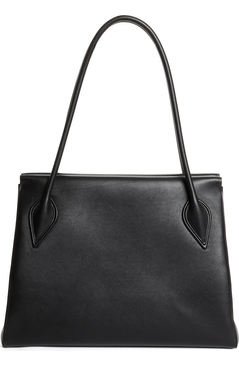 Christian Louboutin Large Calfskin East/West Tote, Alternate, color, Black