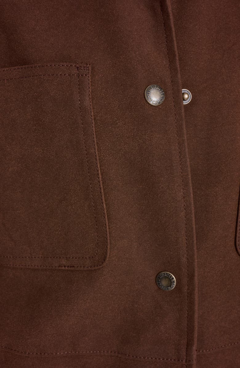 Levi's Fringe Faux Suede Chore Jacket, Alternate, color, Maple