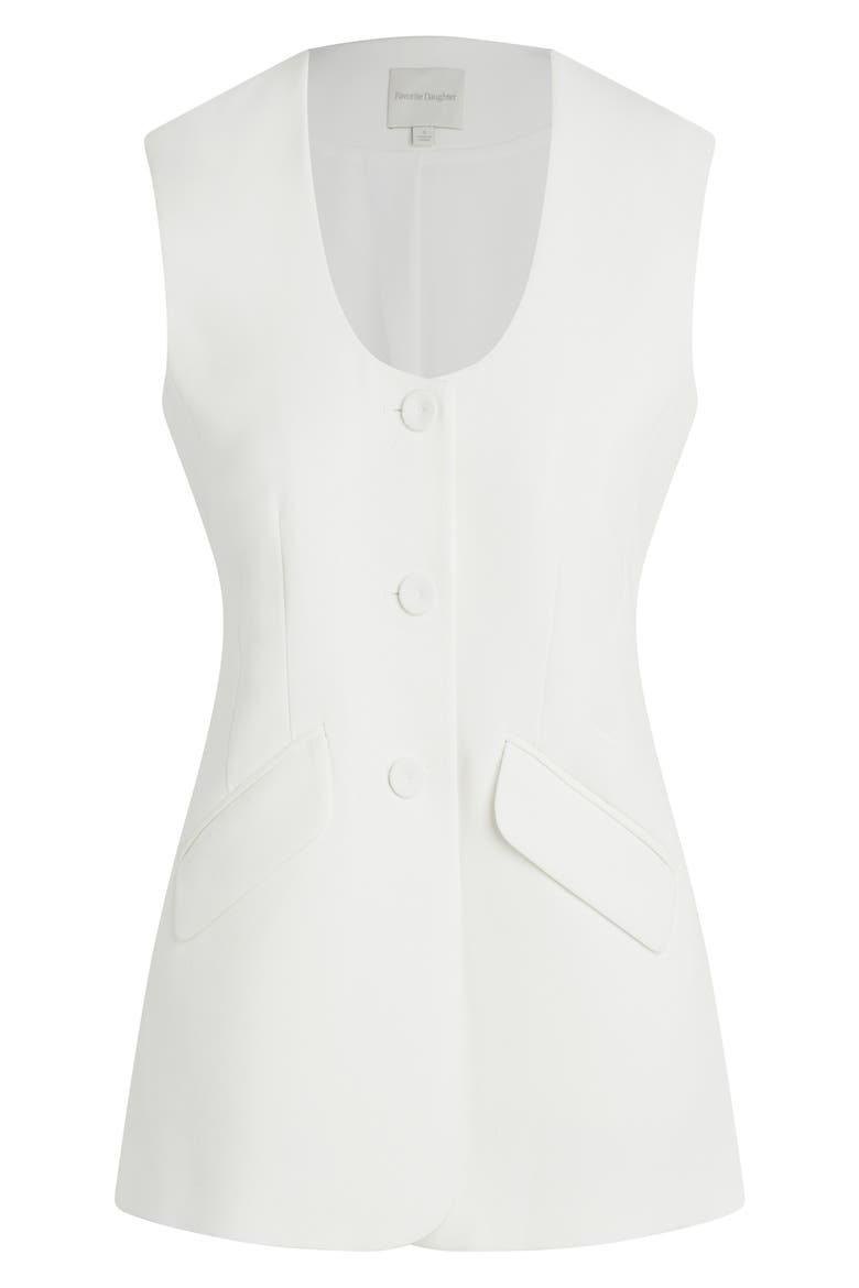 The Diana Vest, Alternate, color, IVORY