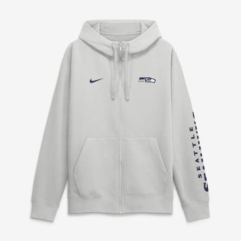 Men's Nike Gray Seattle Seahawks Primetime Club Full-Zip Hoodie