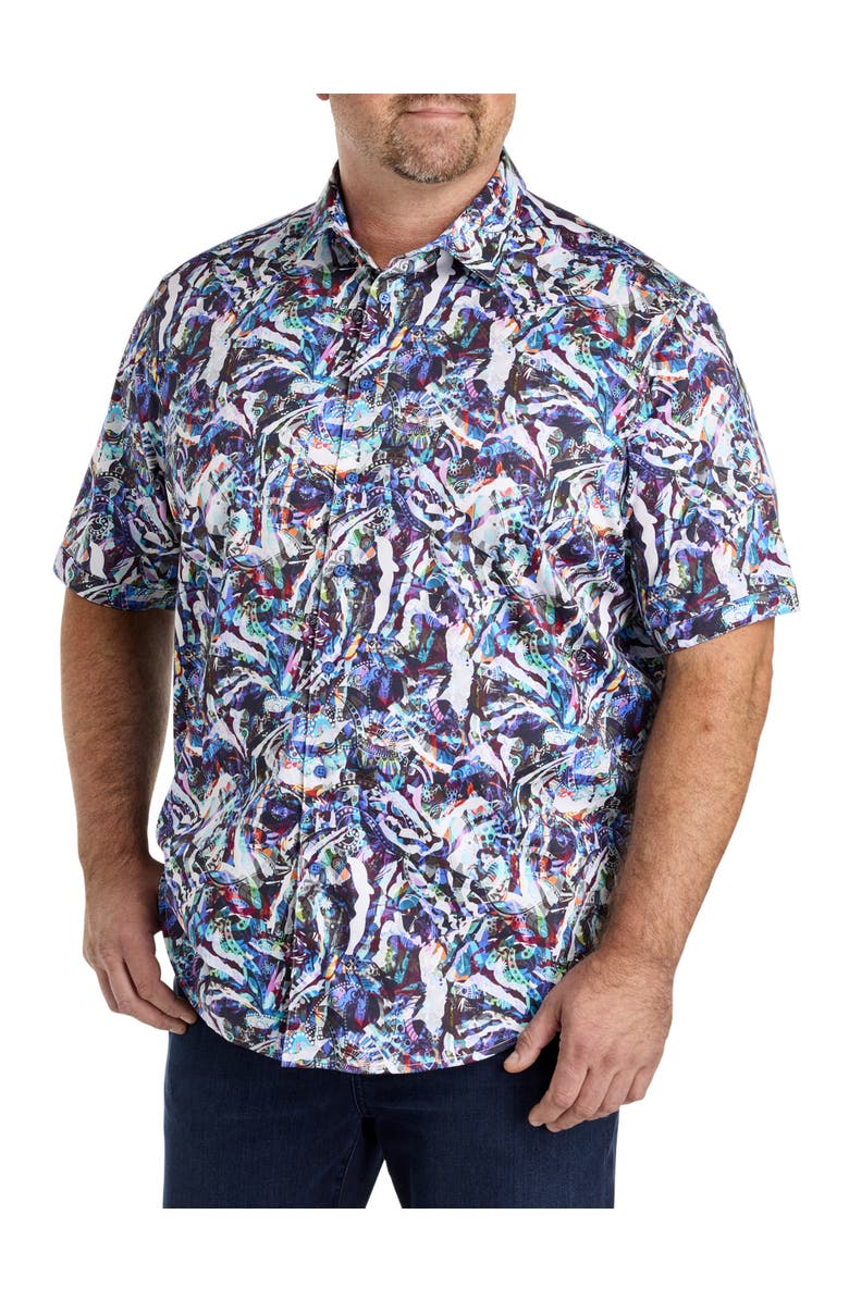 Robert Graham DXL Big & Tall Boyd Sport Shirt, Main, color, Multi
