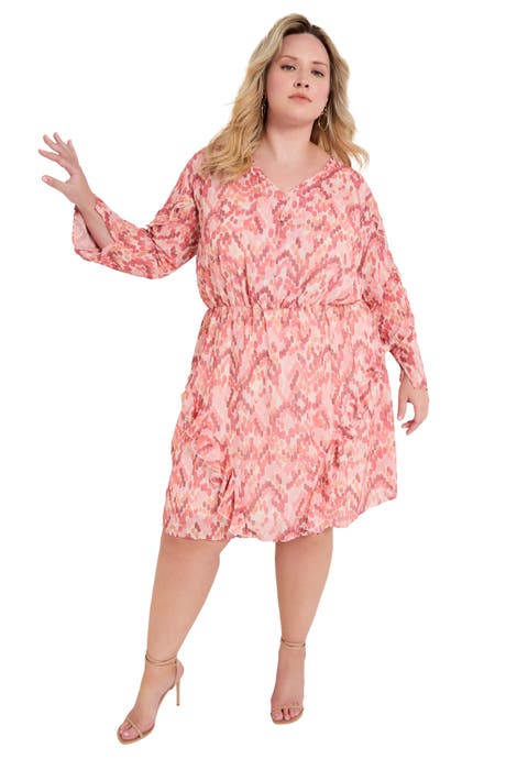 Ruffle Detail Mini Dress (Plus)