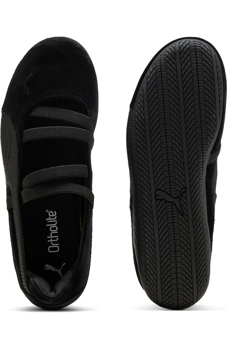 PUMA Kids' Speedcat Ballet Velvet Sneaker, Alternate, color, Puma Black