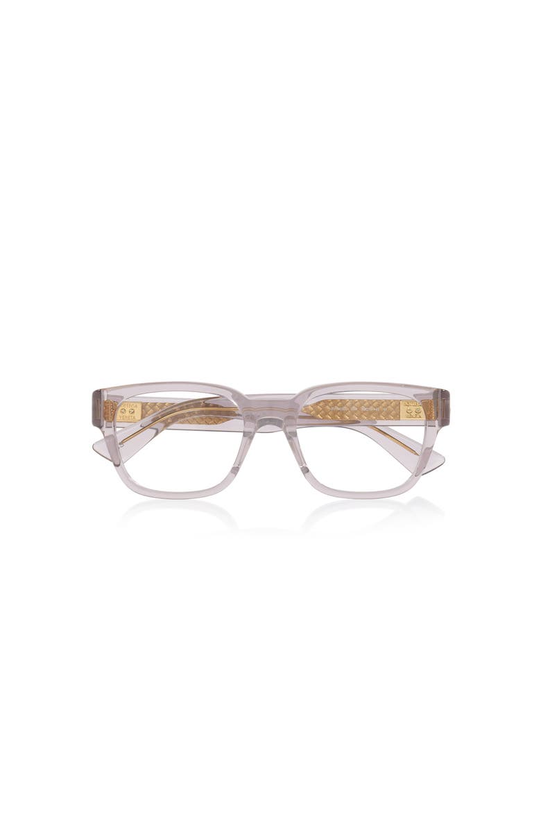 Bottega Veneta 52mm Rectangle optical glasses, Alternate, color, Grey