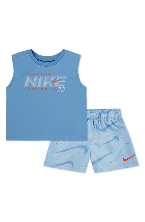 Dri-FIT Just Do It Tank & Swoosh Print Shorts Set (Baby)