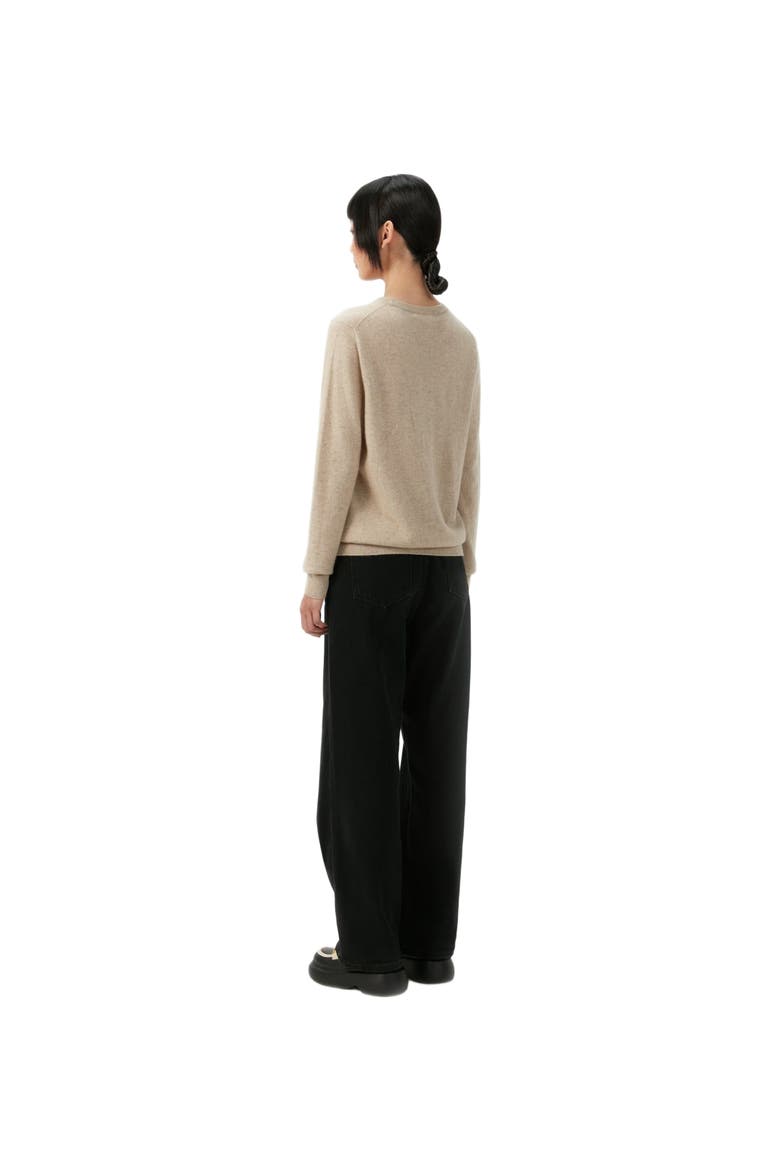 Essential Cashmere Crewneck Sweater, Alternate, color, warm grey