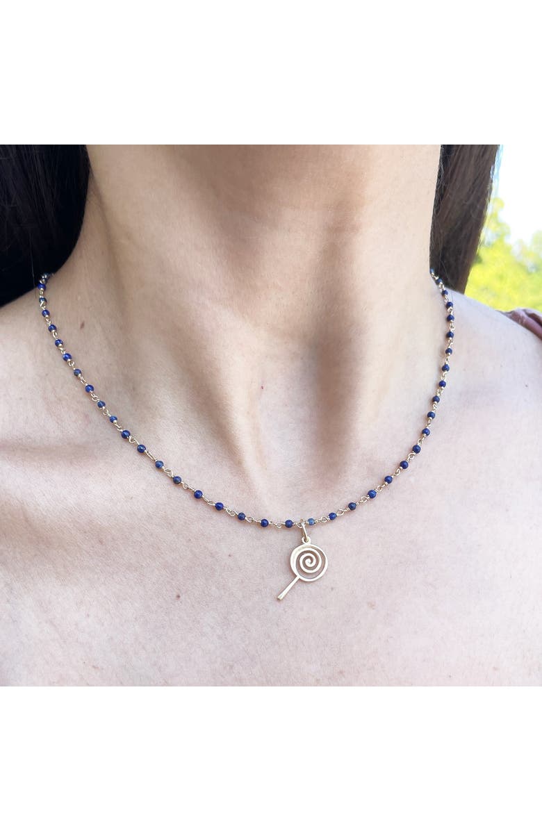 The Lovery Fine Jewelry Mini Gold Lollipop Charm, Alternate, color, Yellow Gold