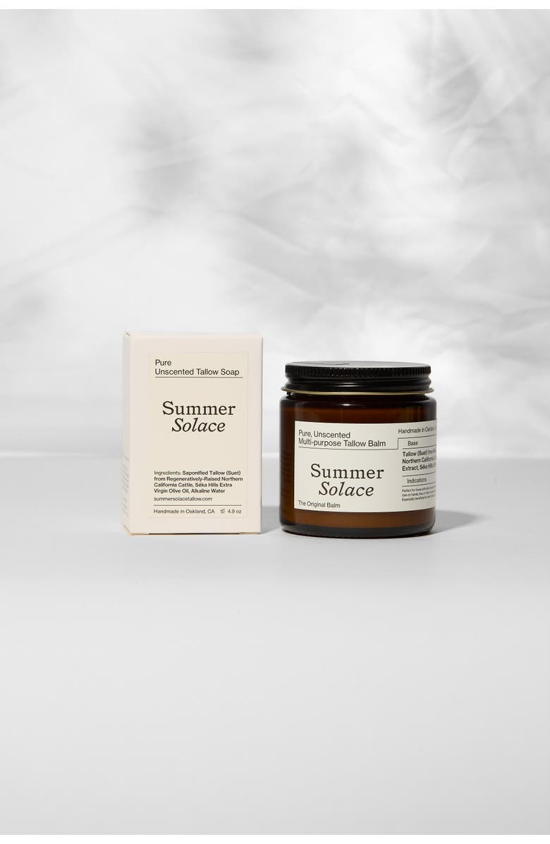 Summer Solace Tallow PURE Tallow Set Regenerative Tallow Balm, Alternate, color, Off-White / Cream