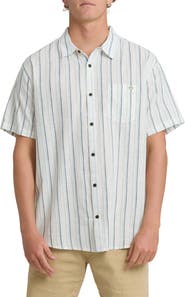 Billabong All Day Stripe Short Sleeve Button-Up Shirt