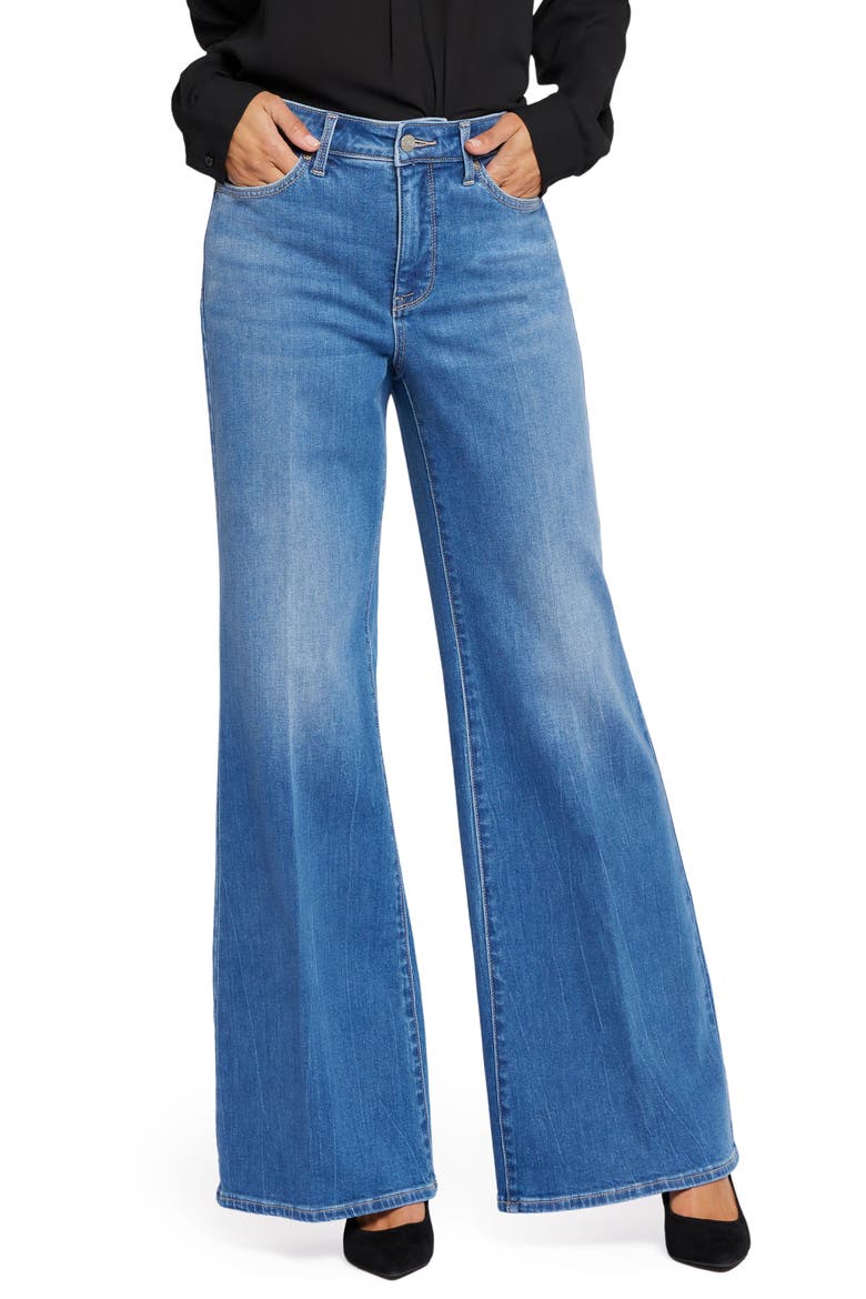 Mia Palazzo High Waist Flare Jeans, Main, color, FAIRMONT