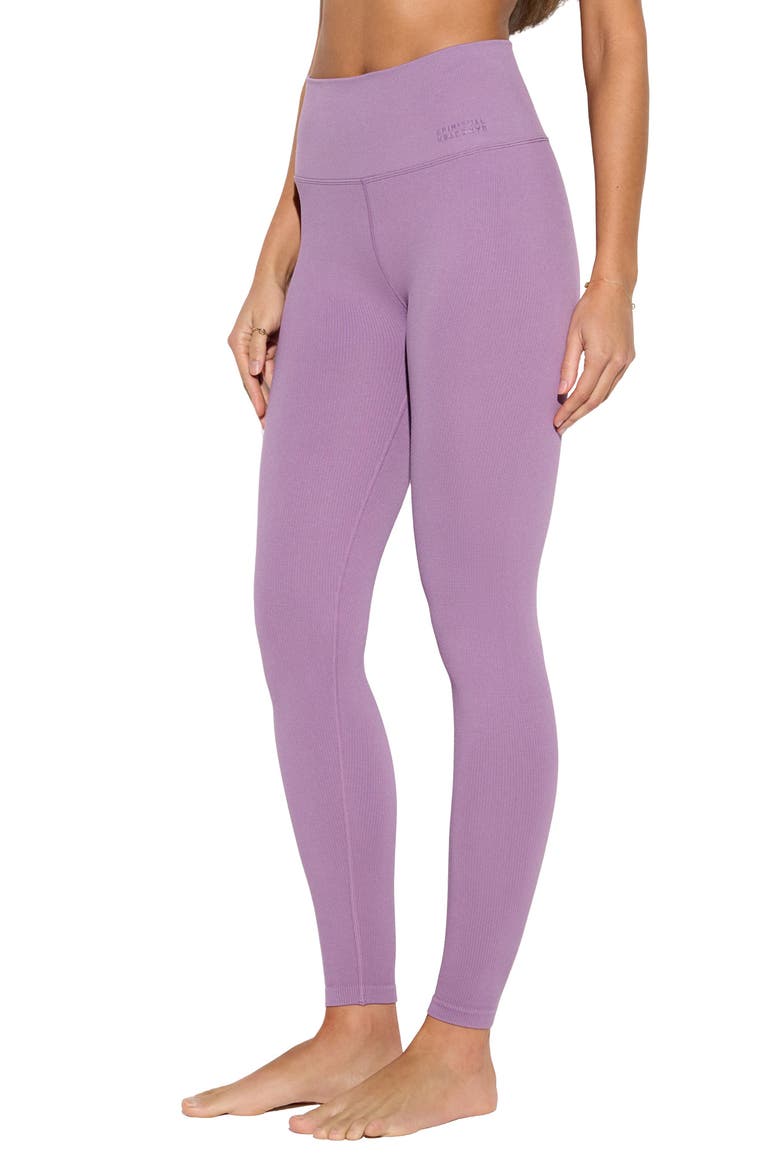 Love High Waist Ribbed 7\/8 Leggings, Alternate, color, AMETHYST