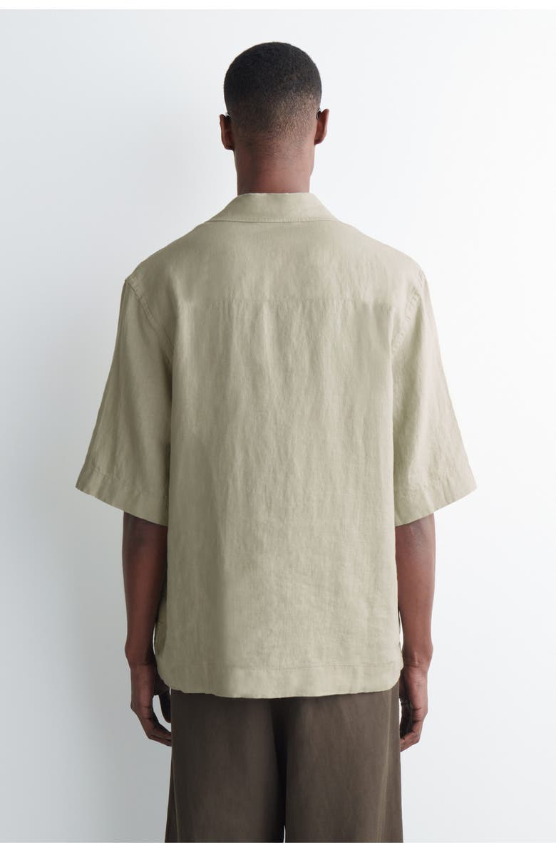 COS Linen Popover Shirt, Alternate, color, Beige