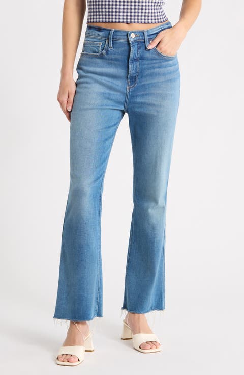 Soft-Tech Good Raw Hem Kick Flare Jeans