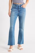 Good American Soft-Tech Good Raw Hem Kick Flare Jeans