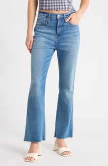 Soft-Tech Good Raw Hem Kick Flare Jeans