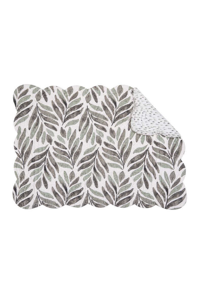 Blair Placemats, Set of 6, Alternate, color, Green