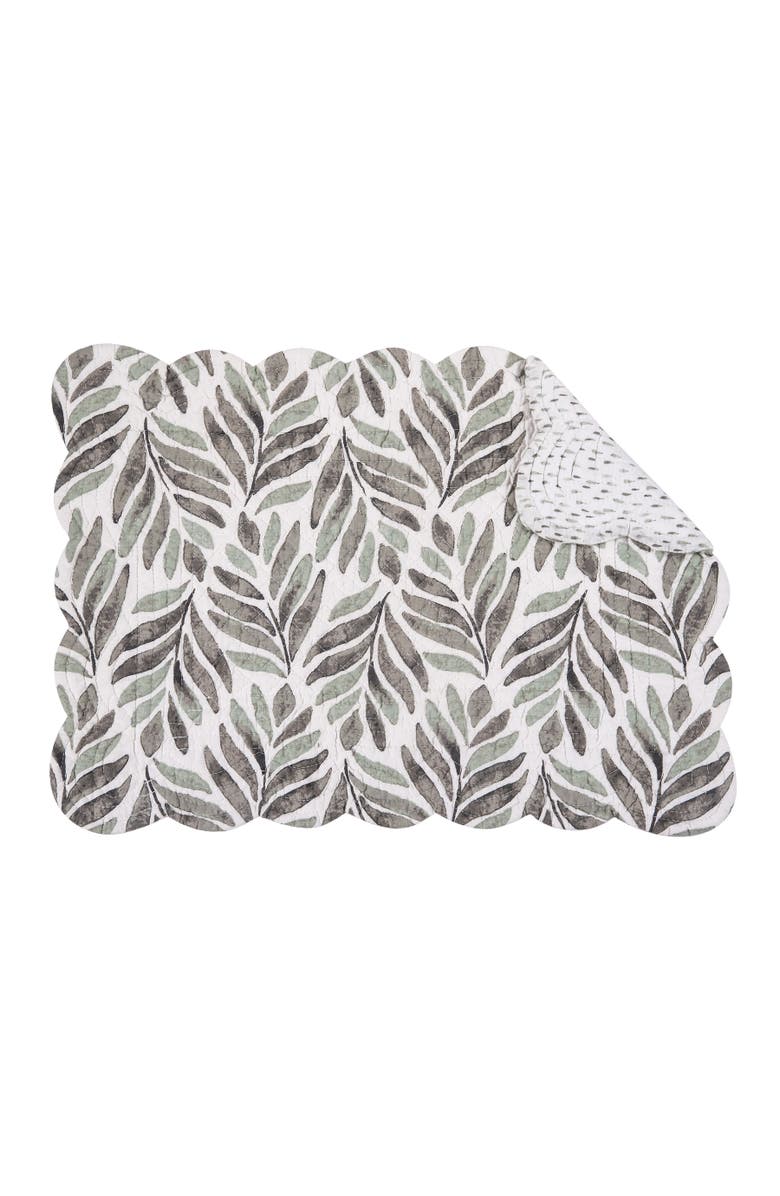 C&F Home Blair Placemats, Set of 6, Alternate, color, Green