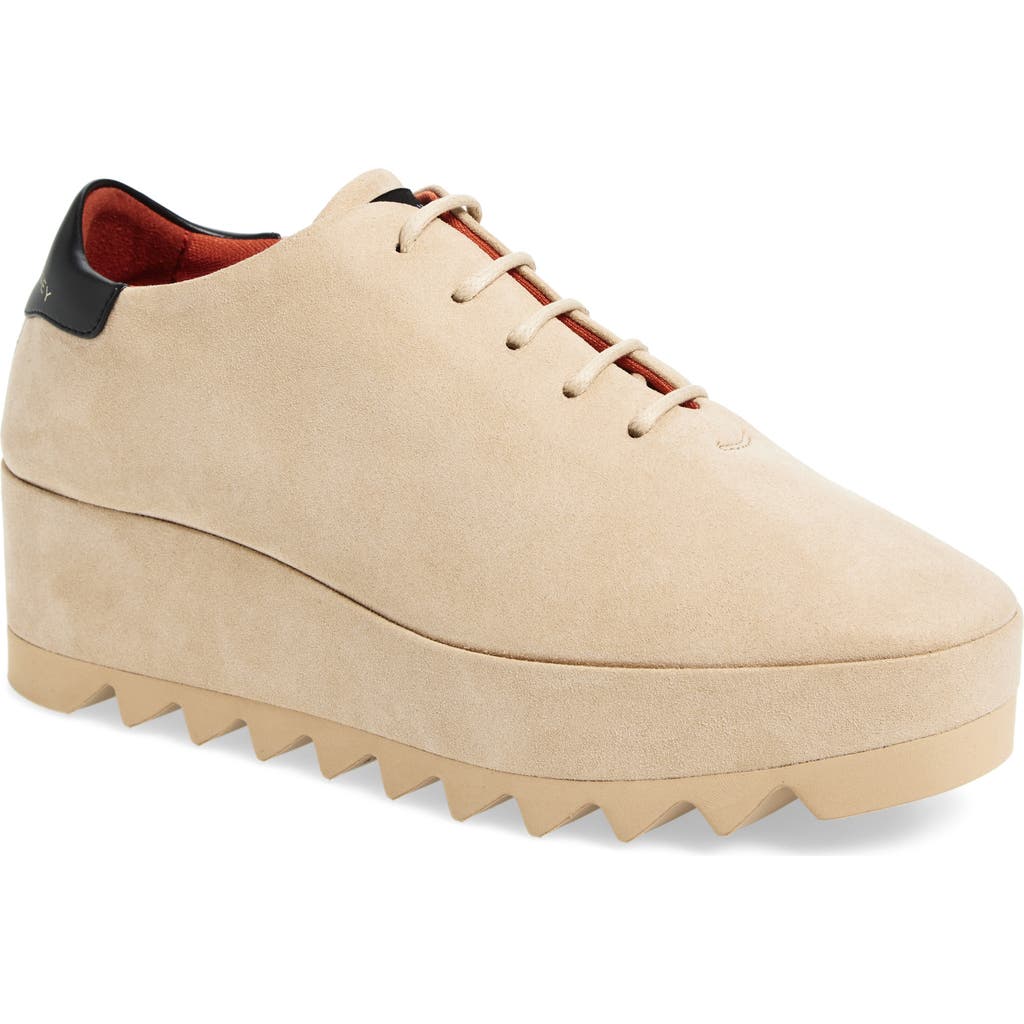 Stella Mccartney Sneakelyse Alter Suede Sneakers Desert In Neutral