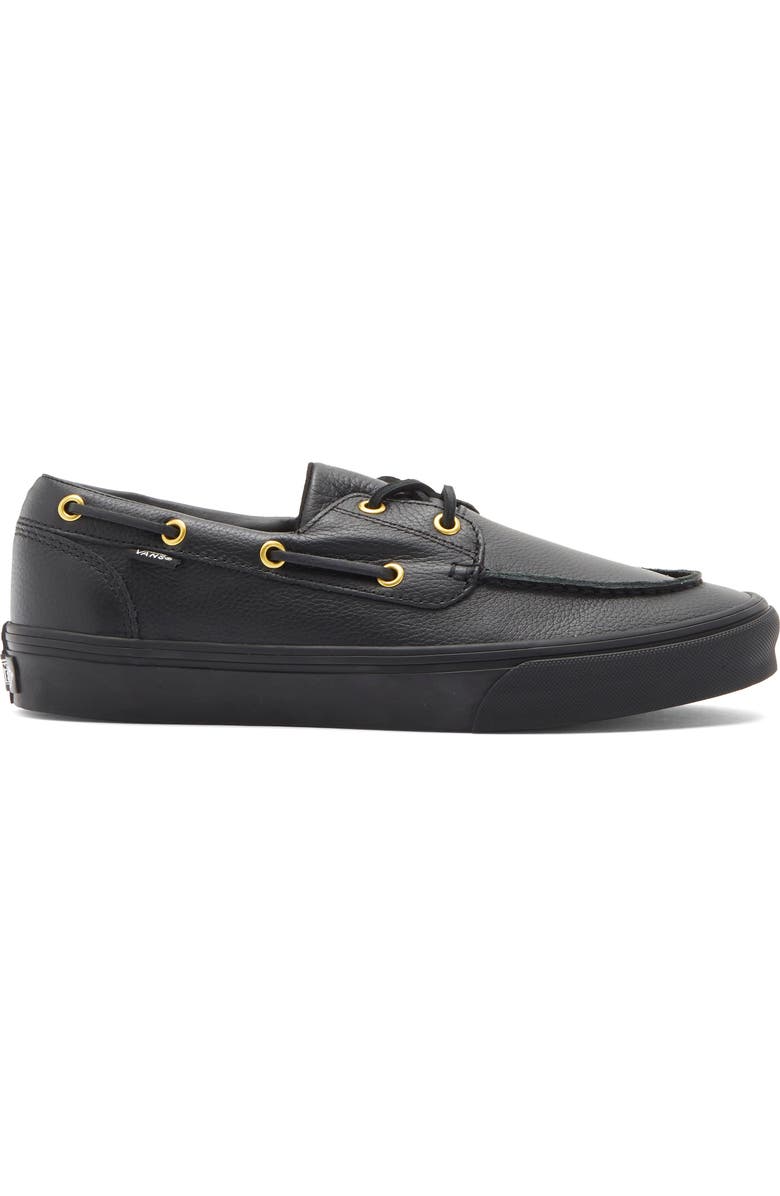 Vans 2-Eyelet Boat Shoe, Alternate, color, Black