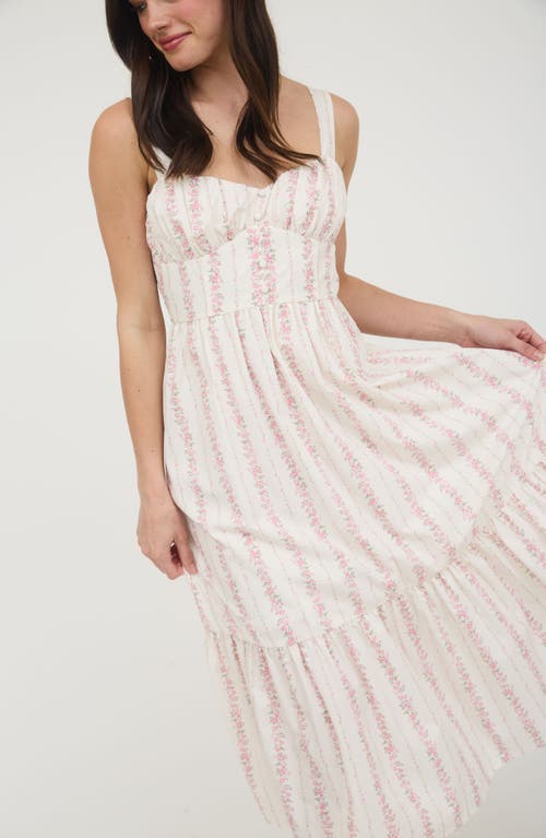 BLU PEPPER BLU PEPPER FLORAL TIERED SUNDRESS