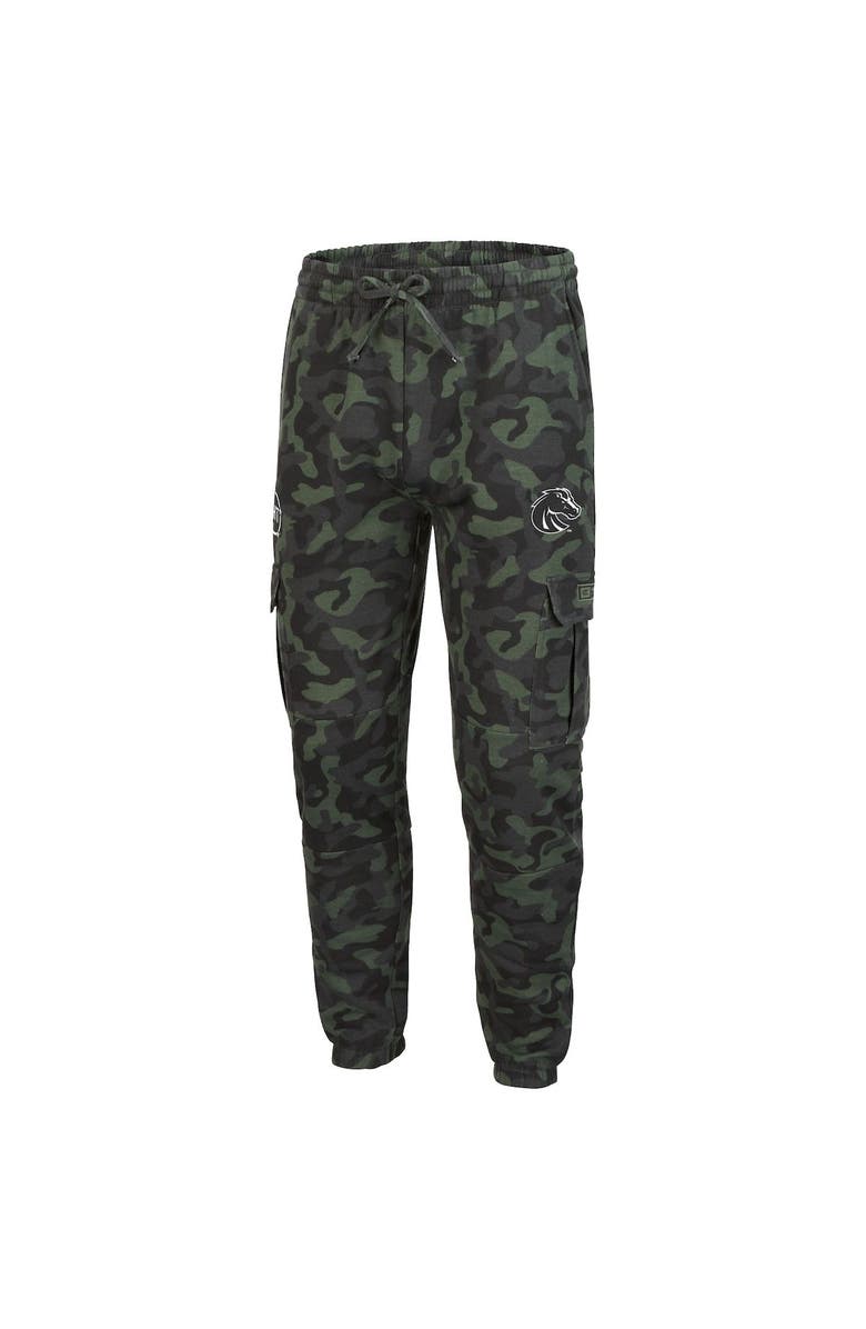 COLOSSEUM Men's Colosseum Camo Boise State Broncos Logo OHT Military Appreciation Code Fleece Pants, Alternate, color,