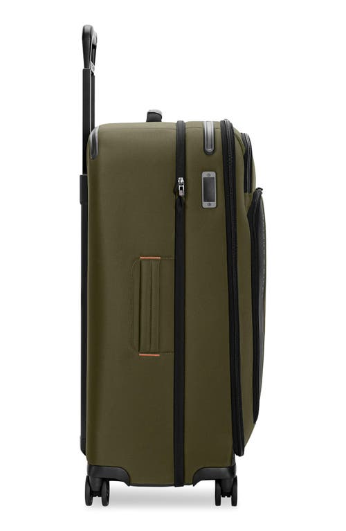 Briggs & Riley Large Zdx 29-inch Expandable Spinner Packing Case In Green