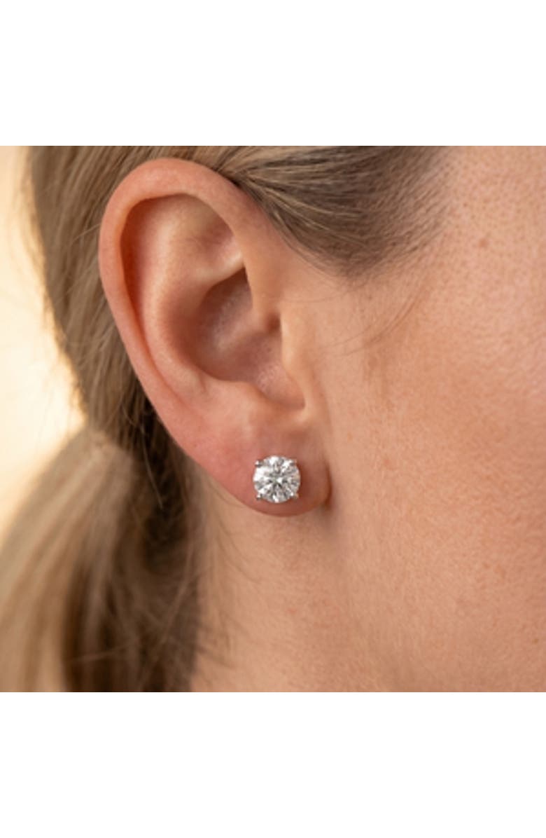 Bliss Diamond Platinum 2Ct TW Round Cut Diamond Studs Lab Grown, Alternate, color, Platinum