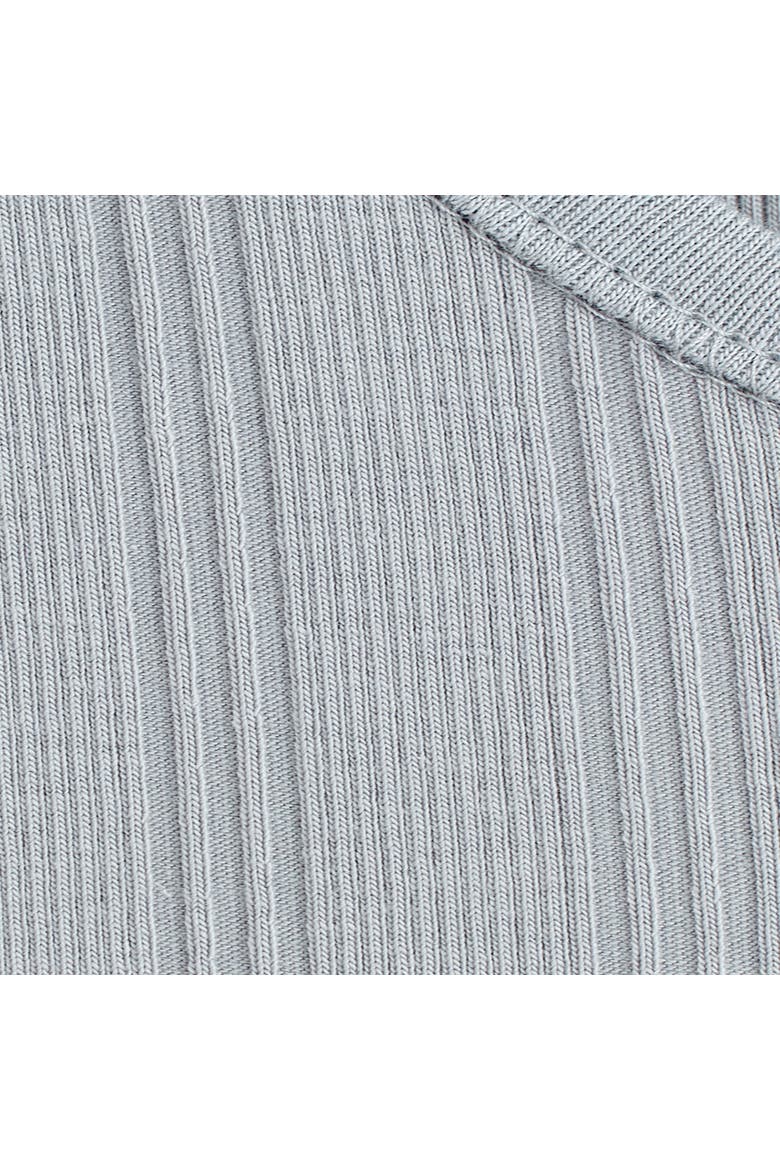 Slim-fit Wide-rib Cotton Tank Top, Alternate, color, GRAY