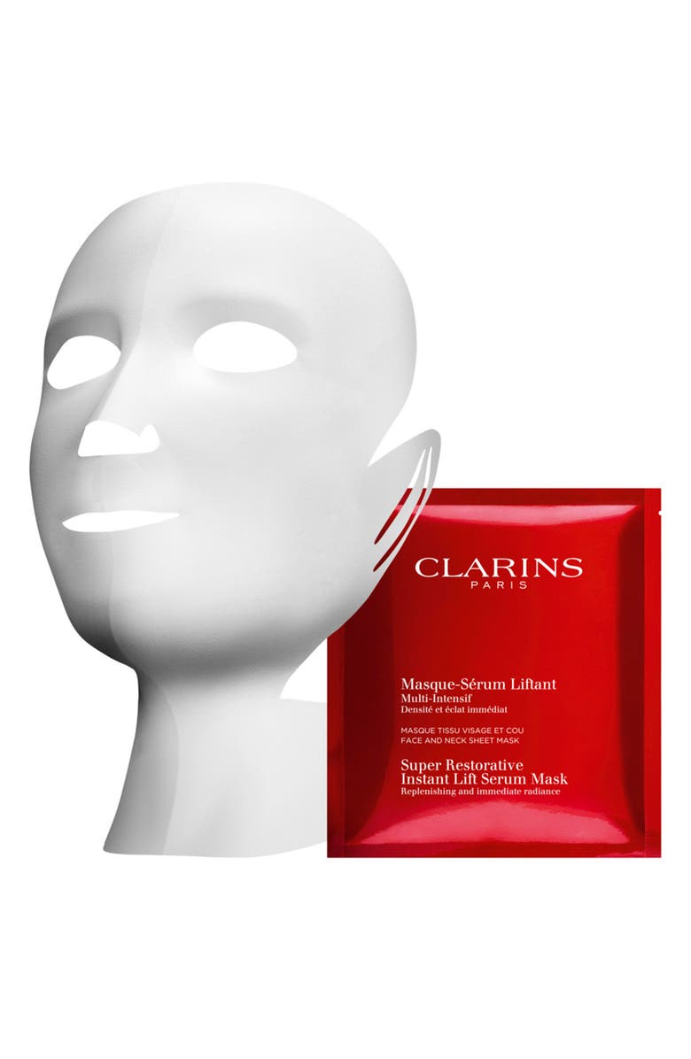 Clarins 5-Pack Super Restorative Instant Lift Serum Mask, Alternate, color, 