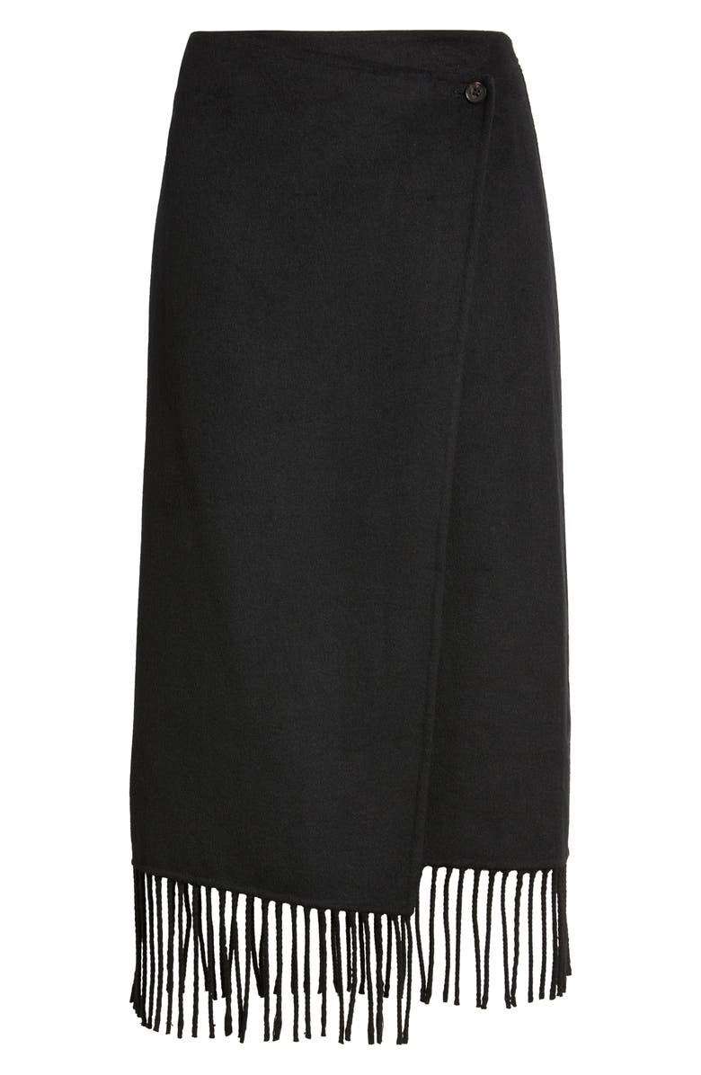 Rails Odette Wool Blend Midi Skirt, Alternate, color, Black