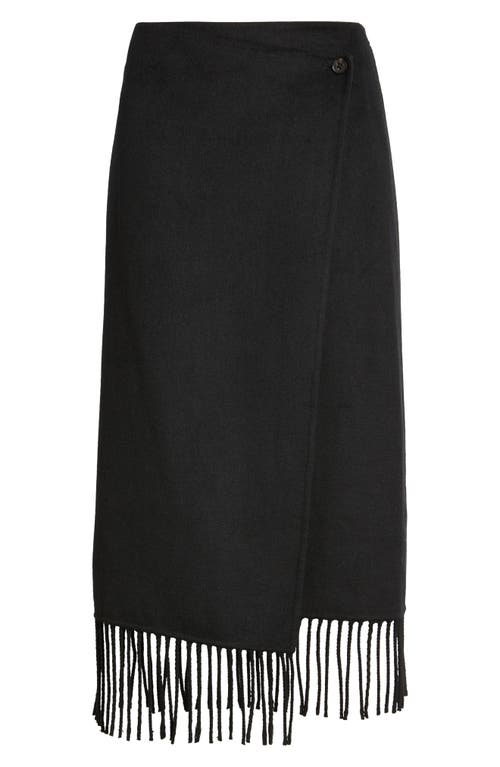 Rails Odette Wool Blend Midi Skirt In Black