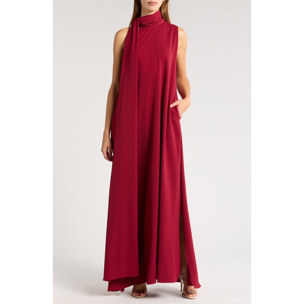 Black Halo Women's Henna Gown in Crimson